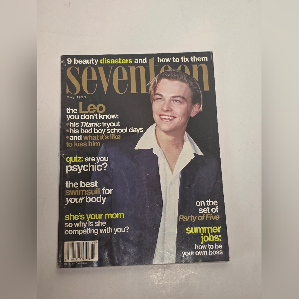 1998 May SEVENTEEN Magazine - LEONARDO DICAPRIO Titanic Cover - 90s Vintage Y2K